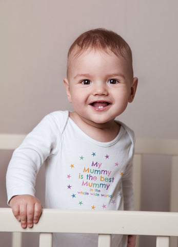 My Mummy is the best Mummy Stars Multi Babygrow/Vest