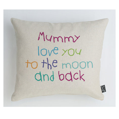 Mummy moon and back cushion multi