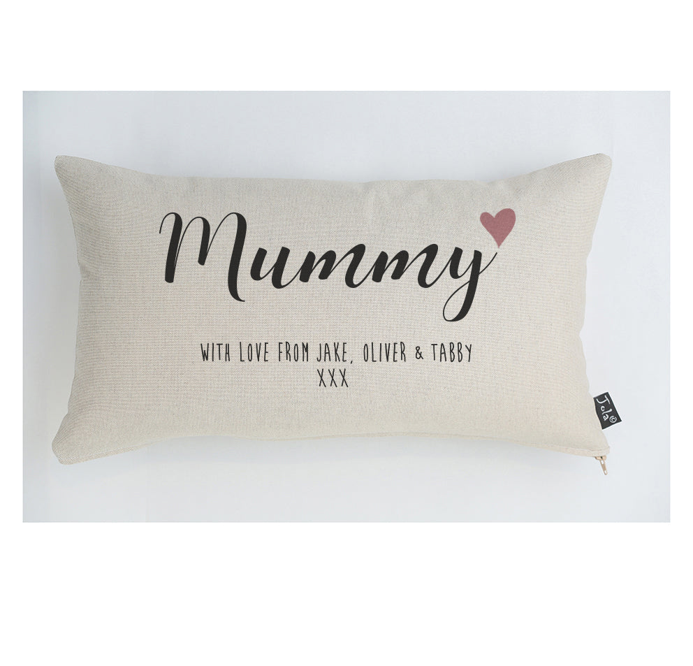 Personalised Mummy with love Cushion