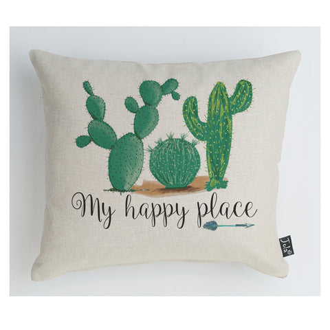 My Happy Place Cactus cushion