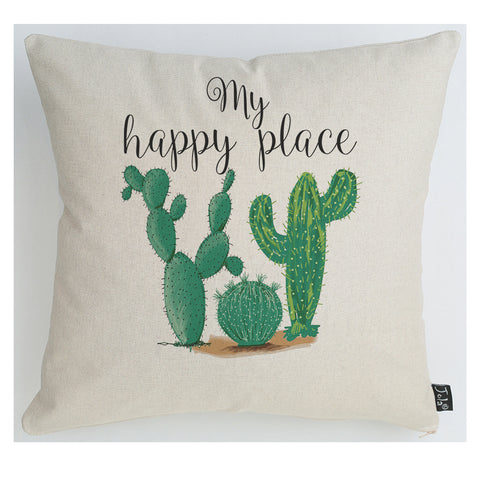 My Happy Place Cactus cushion