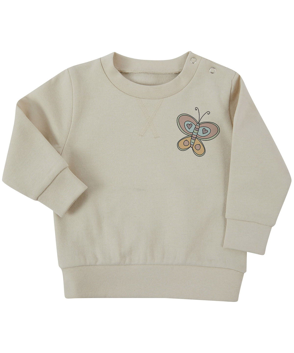Soft Pink Butterfly Toddler Sweatshirt