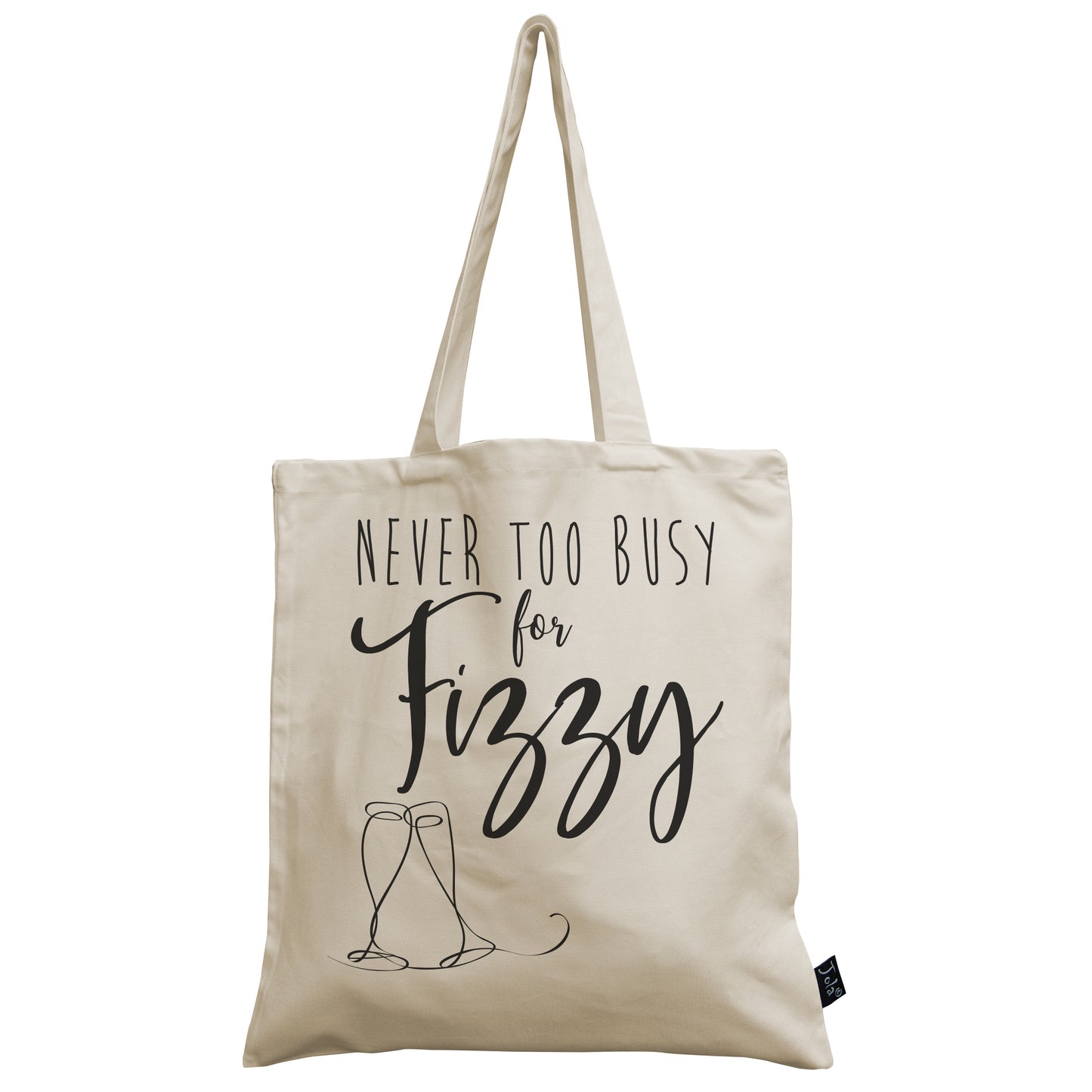 Never too busy for fizzy canvas bag