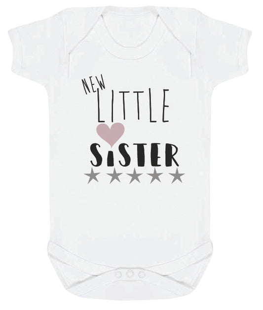 New Little Sister Baby Vest