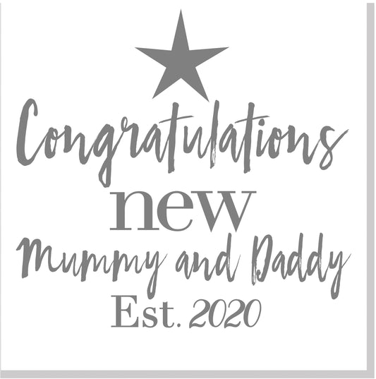 Congratulations New Mummy and Daddy square card