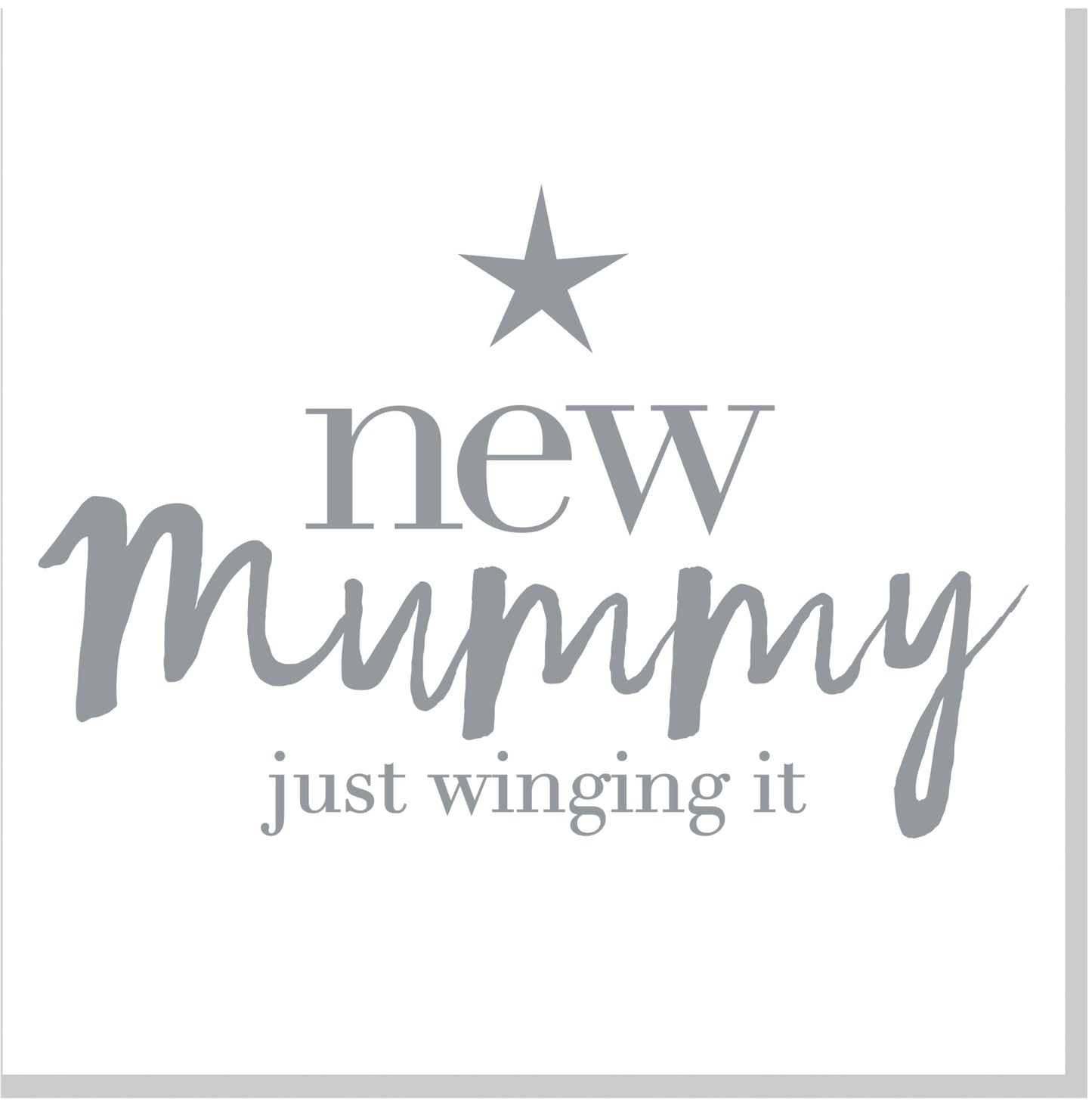 New Mummy Winging It square card