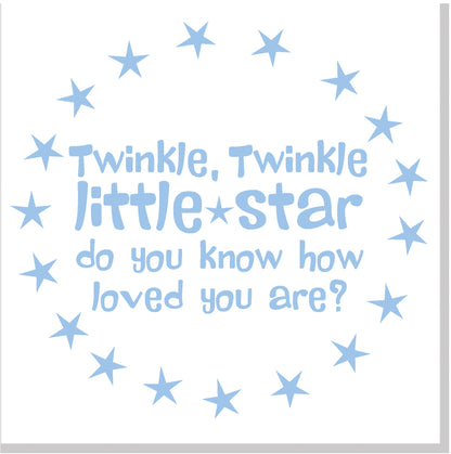 Twinkle Little Star square card