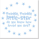 Twinkle Little Star square card