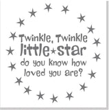 Twinkle Little Star square card