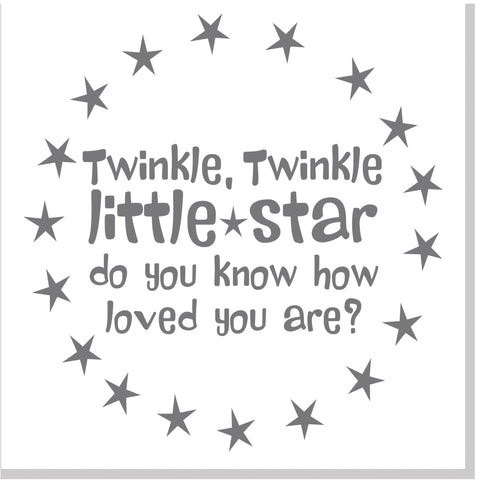 Twinkle Little Star square card