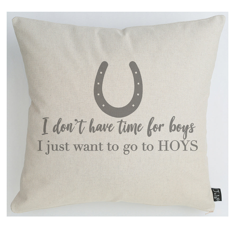 No time for boys cushion