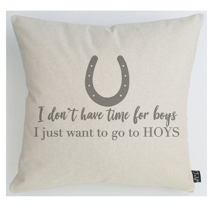 No time for boys cushion