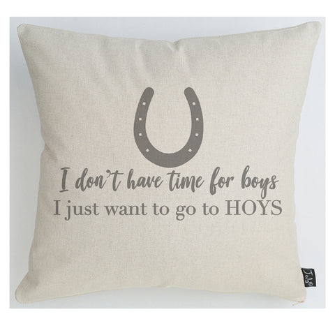 No time for boys cushion