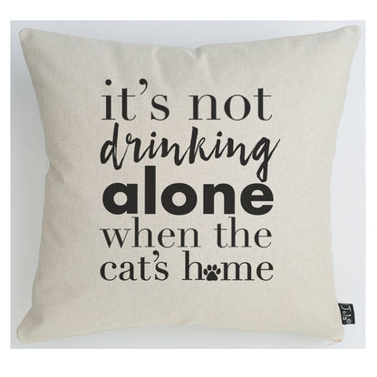 Not drinking alone Cat Midi Cushion