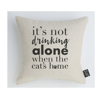Not drinking alone Cat Midi Cushion