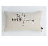 One cat short of crazy cushion