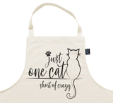 One cat short of crazy Apron