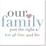 Our Family square card