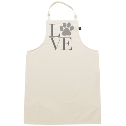 Paw Print LOVE apron