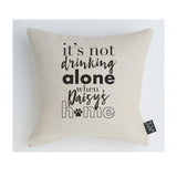 Personalised not drinking alone dog cushion