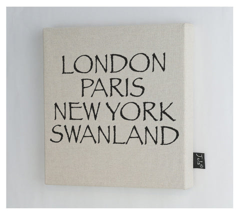 Personalised City Font 2 Canvas Frame