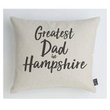 Personalised Greatest Dad City cushion