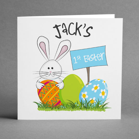 Personalised Babies 1st Easter Card