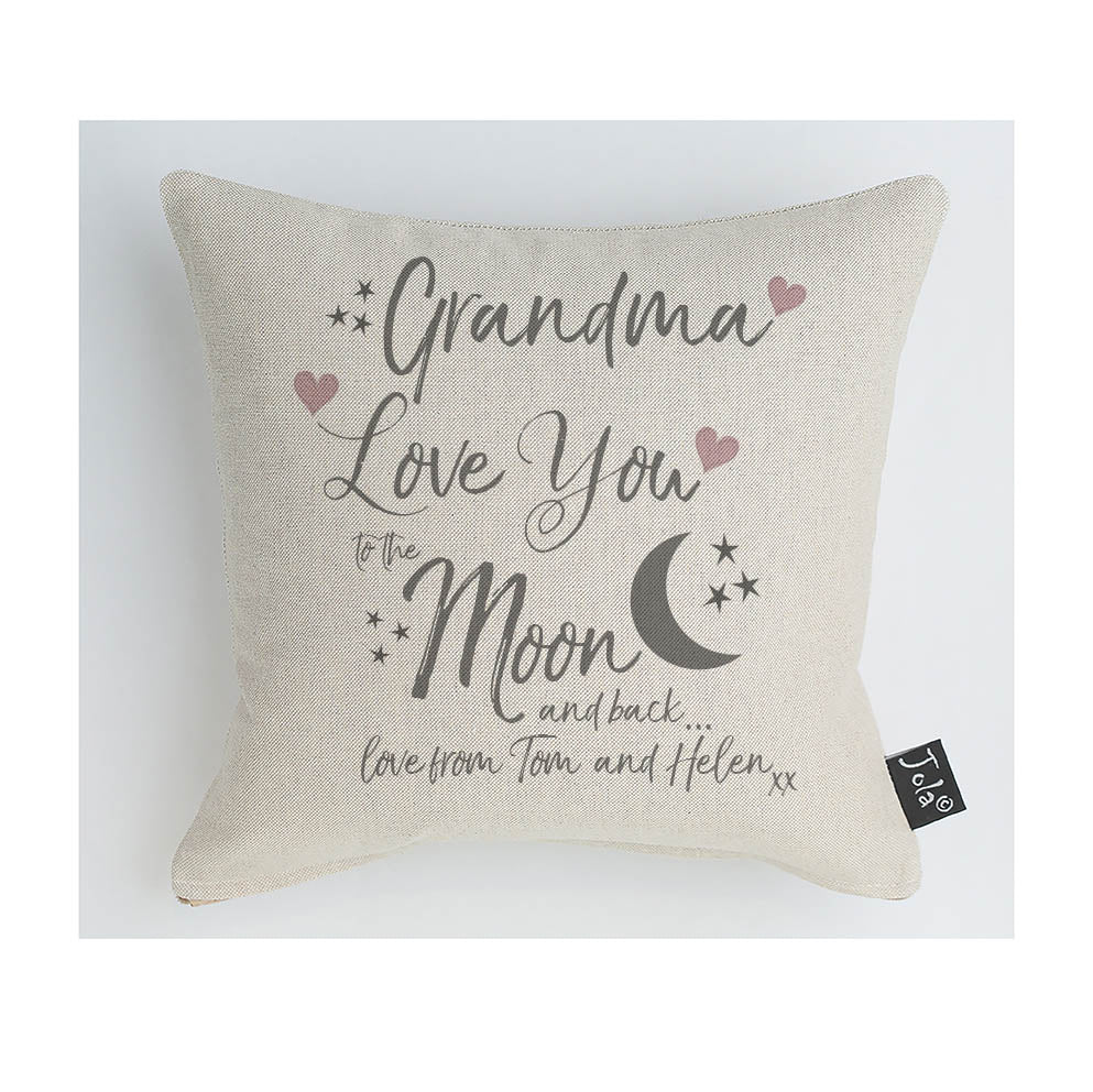 Grandma Love You To The Moon & Back Cushion/Personalise