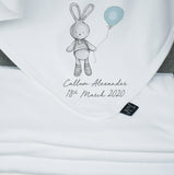 Personalised Welcome Balloon baby blanket