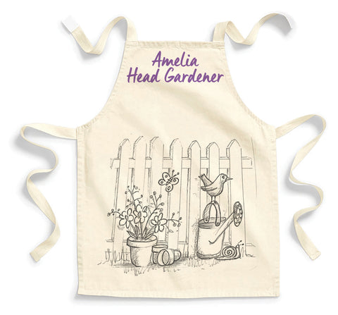 Personalised Amelia Head Gardener Childs Apron