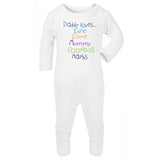 Personalised Daddy Loves Babygrow