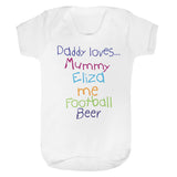 Personalised Daddy Loves Baby Vest