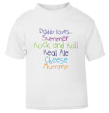 Personalised Daddy Loves Toddler T Shirt
