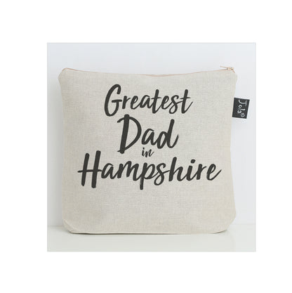 Personalised Greatest Dad city wash bag