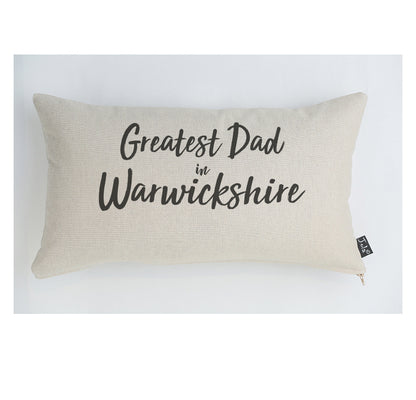 Personalised Greatest Dad City cushion