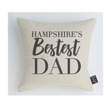 Personalised Bestest Dad City cushion