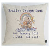 Personalised Noah's Ark Baby Cushion