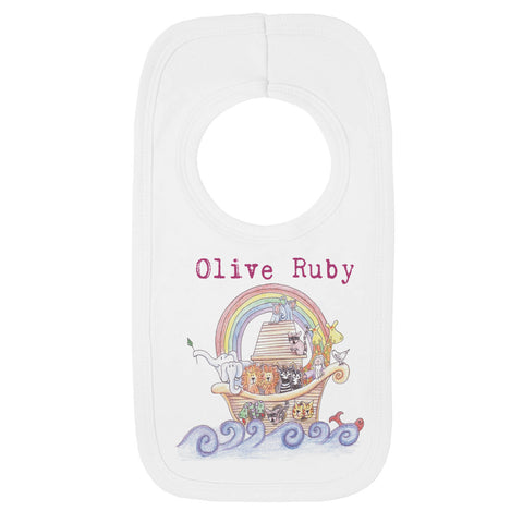 Personalised Noah's Ark Bib