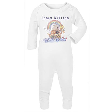 Personalised Noah's Ark Babygrow
