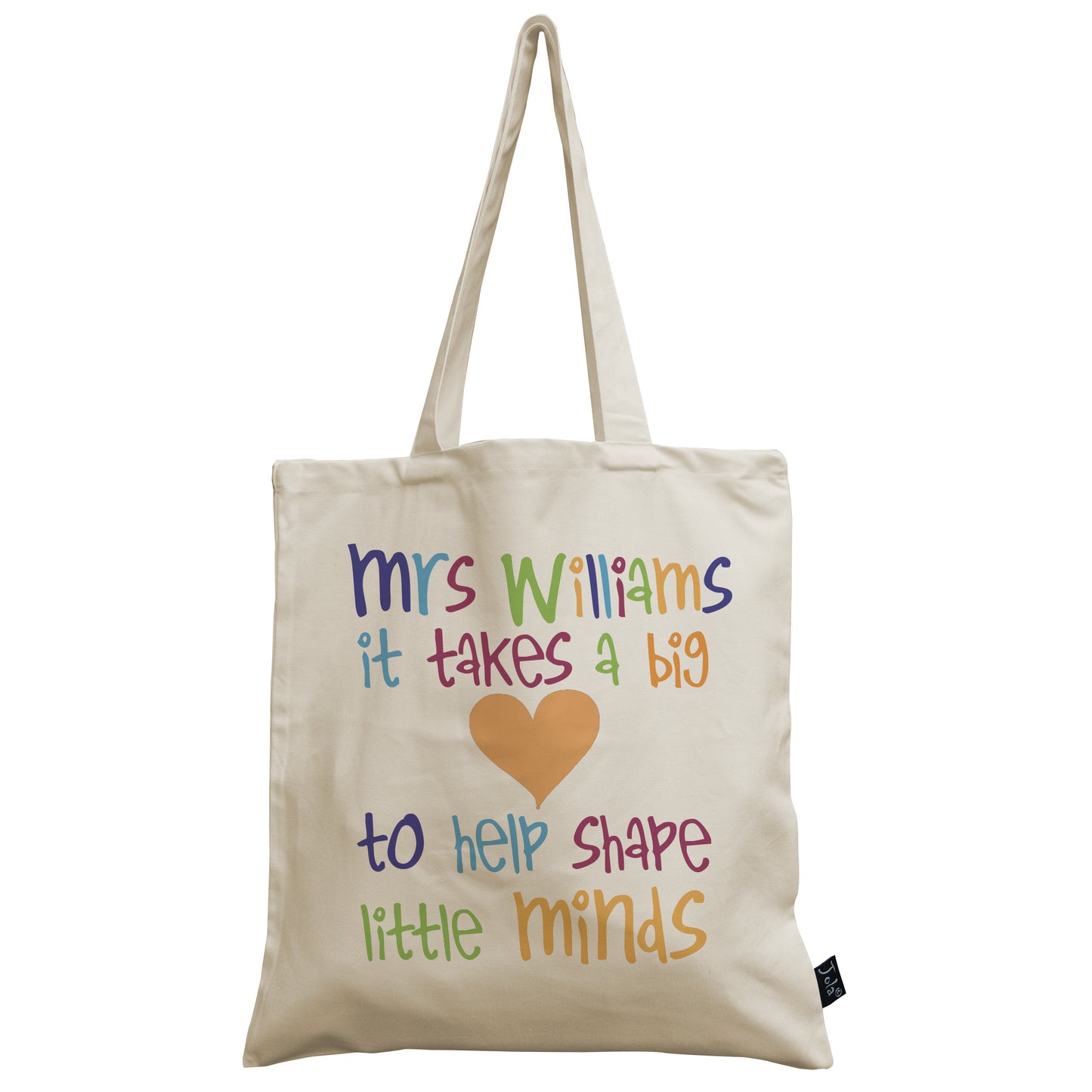 Personalised Teacher 5oz canvas bag