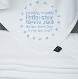 Twinkle personalised blanket