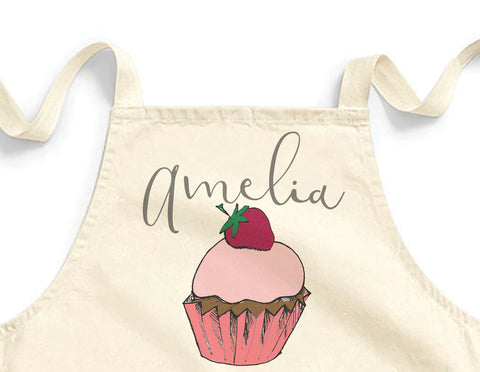 Personalised cupcake Mini Apron