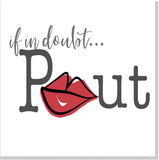 Pout square card