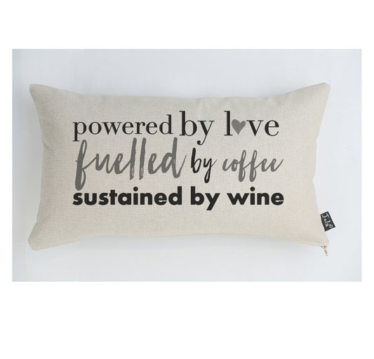 Powered by Love cushion