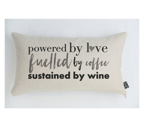 Powered by Love cushion