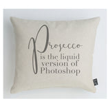 Prosecco Photoshop cushion