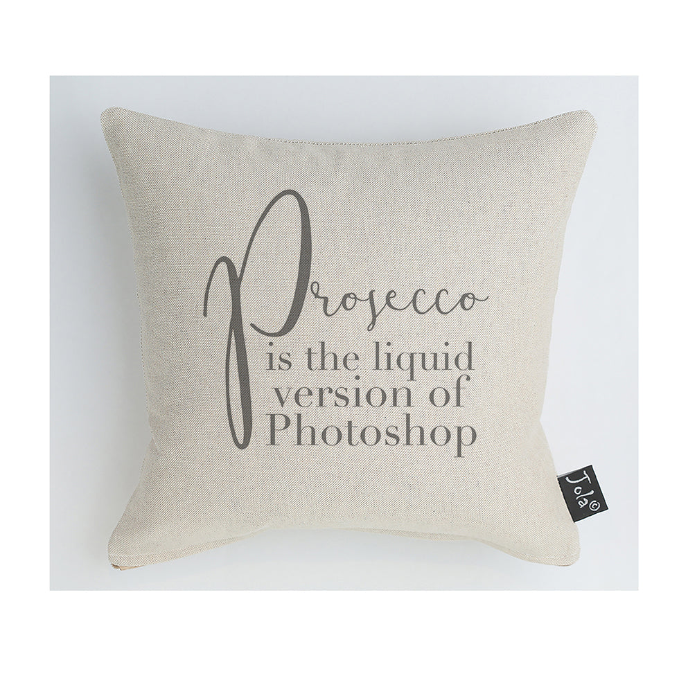 Prosecco Photoshop cushion