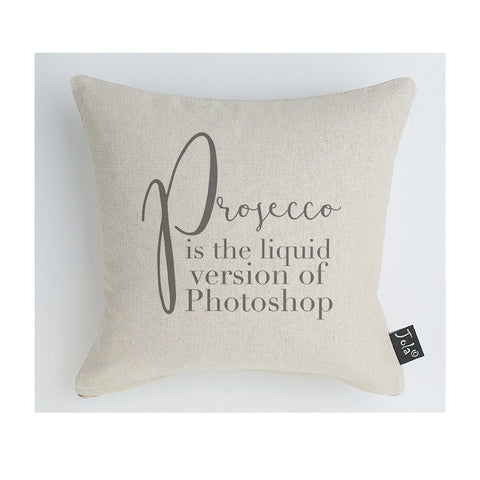 Prosecco Photoshop cushion