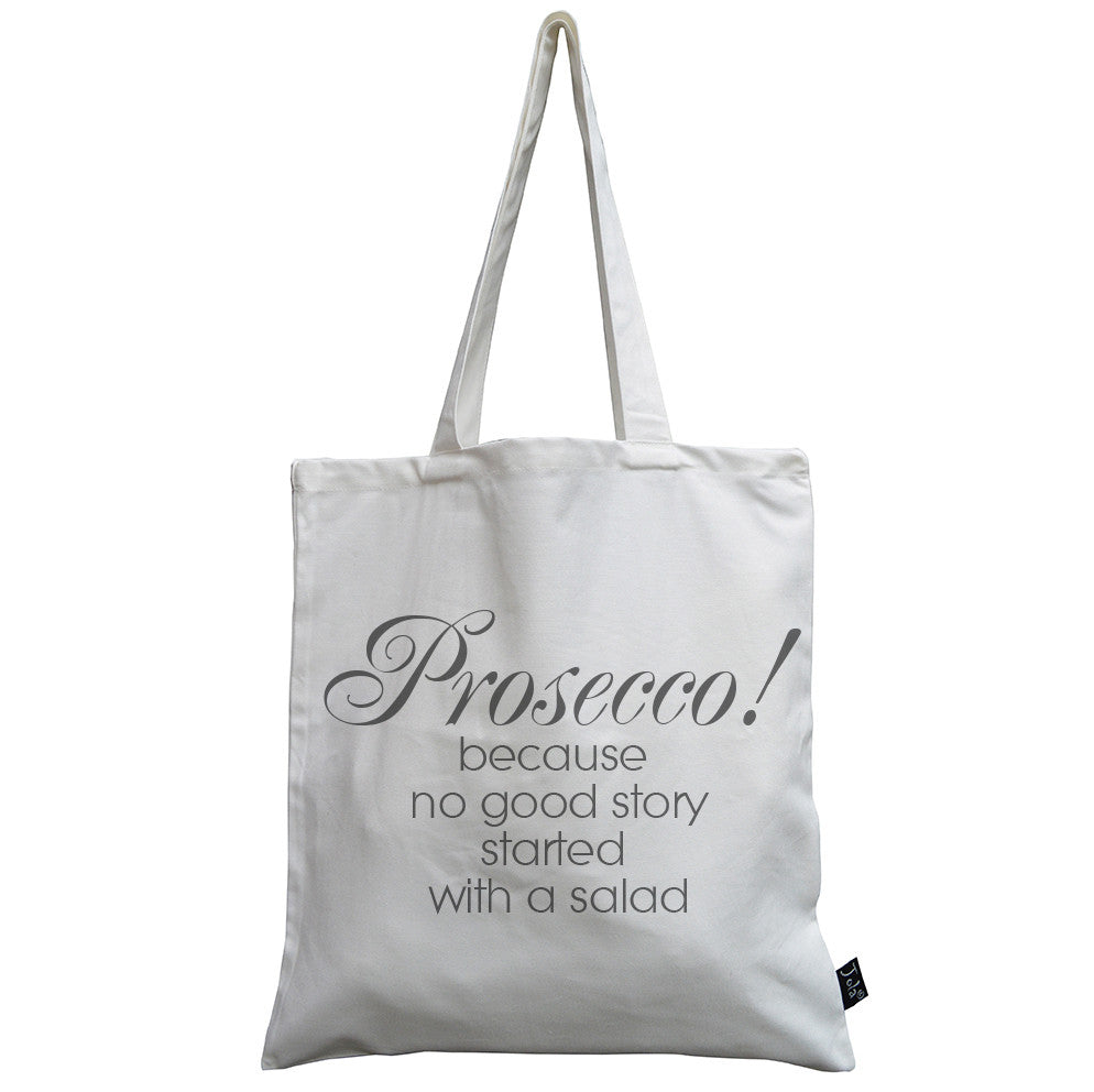 Prosecco salad canvas bag