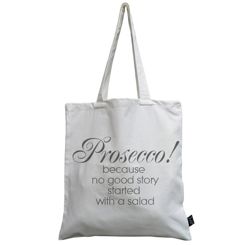 Prosecco salad canvas bag